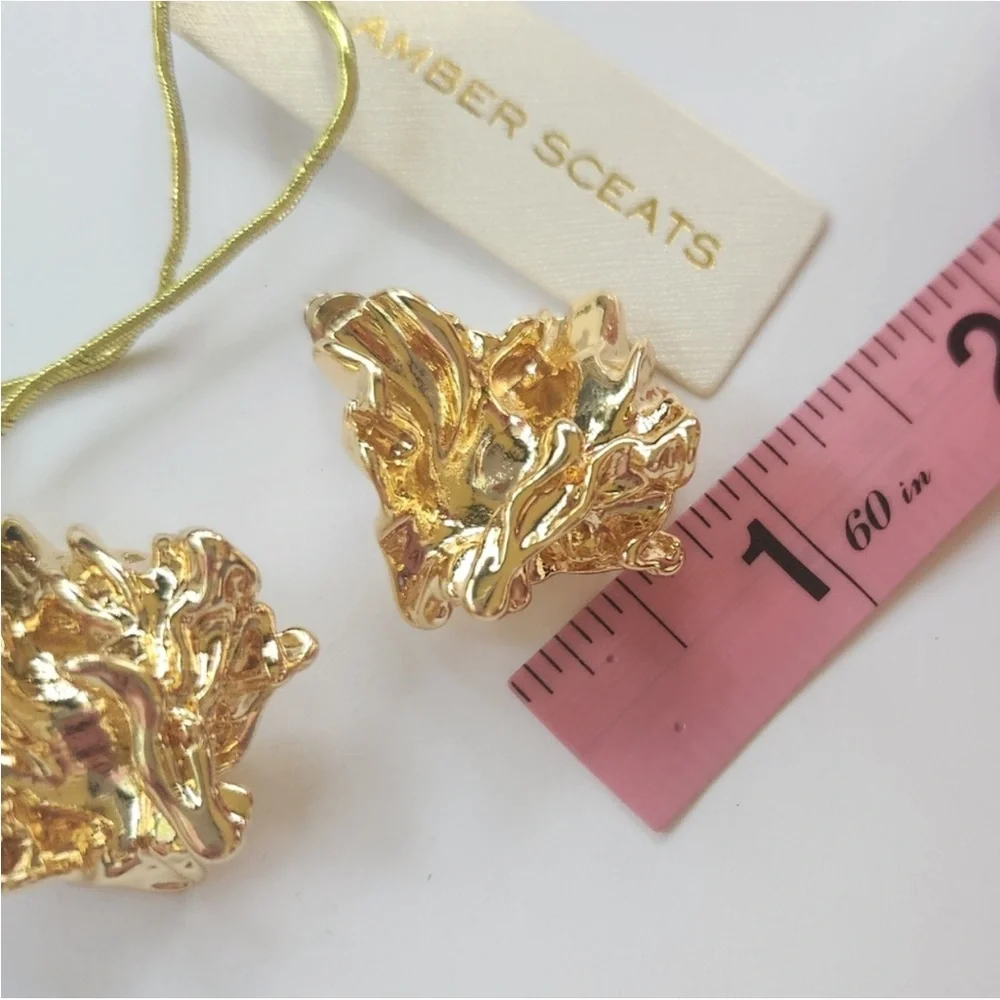 Amber Sceats Reese Earrings 24 k gold plating